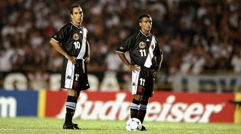 Edmundo and Romario at Vasco da Gama in January 2000.