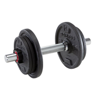 Decathlon 10 kg/22 lb Adjustable Dumbbell | was $44.99 | now $22.99 at Walmart

This adjustable dumbbell includes a 2kg bar, four 1kg weight plates, and two 2kg plates, allowing you to opt for a weight between 2kg and 10kg. The plates slide onto the bar and are held in place with a clip-on weight collar. The bar has a marked out grip section and the dumbbell comes with with a 5-year warranty.&nbsp;