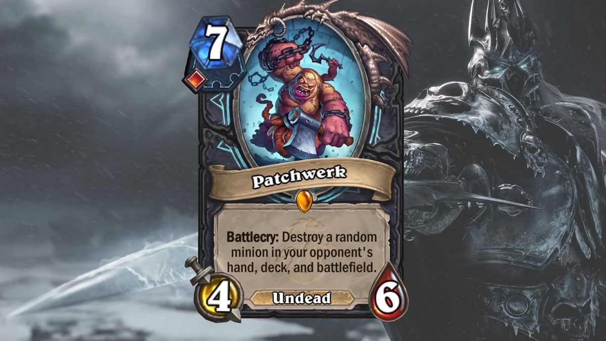 Cards and art from Hearthstone's March of the Lich King expansion.