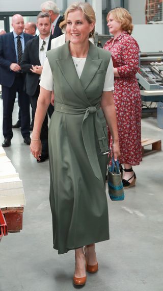 Sophie, Duchess of Edinburgh attends the grand opening of the new Charfleet Book Bindery on June 27, 2023