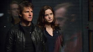 (L, R) Tom Cruise as Ethan Hunt, Rebecca Ferguson as Ilsa in Mission: Impossible Rogue Nation