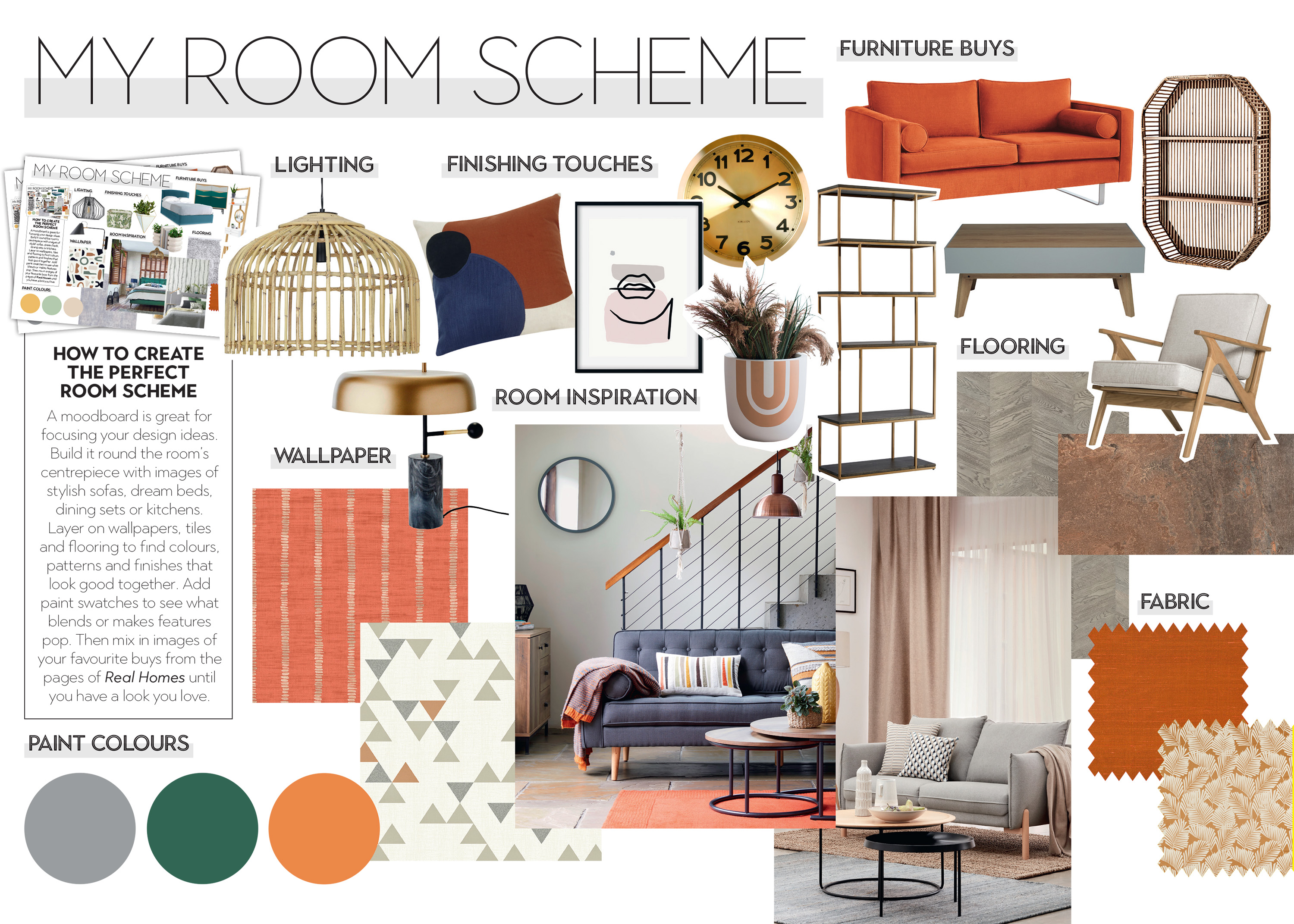 Mood boards how create a mood board for colour scheming Real Homes