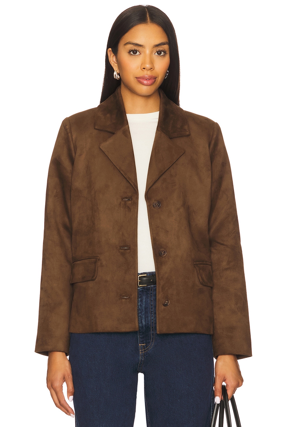 Evi Faux Suede Jacket