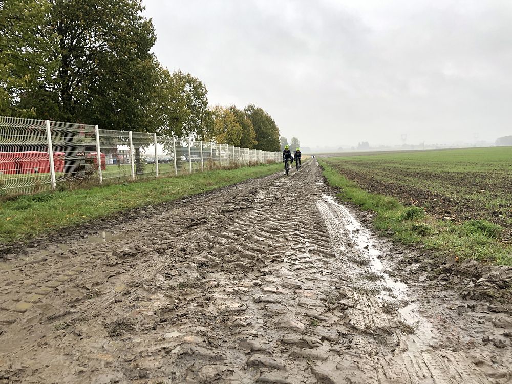 Muddy cobbles and farmer's fields