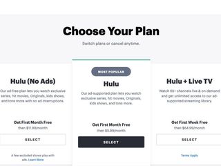 Hulu Free Trial Choose Plan