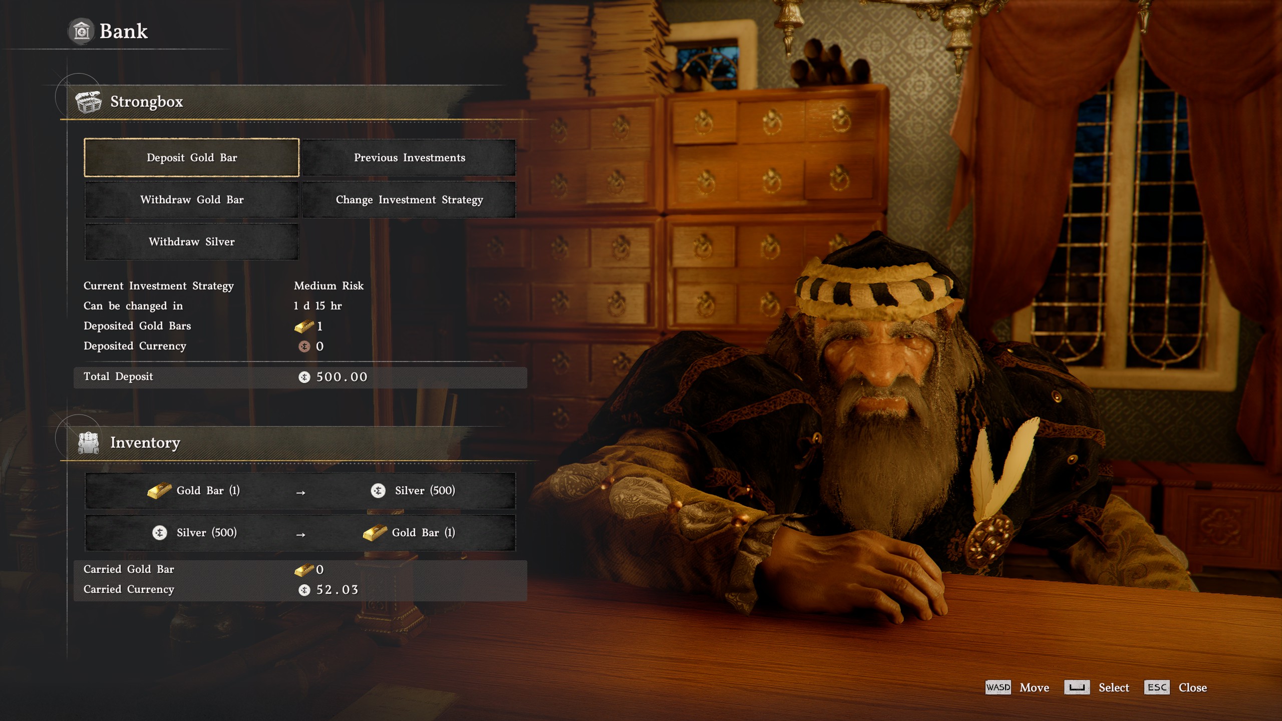 Crimson Desert gold bar deposit