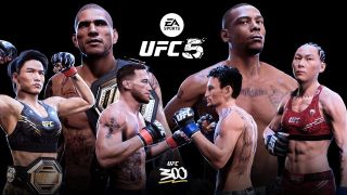 A collection of MMA fighters in EA Sports UFC 5