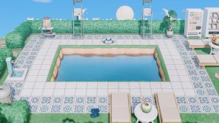 Animal Crossing outdoor pool