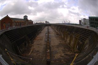 This now vacant lot at the former Harland and Wolff Shipyard in Belfast is the site where Titanic was built, and then launched on May 31, 1911.