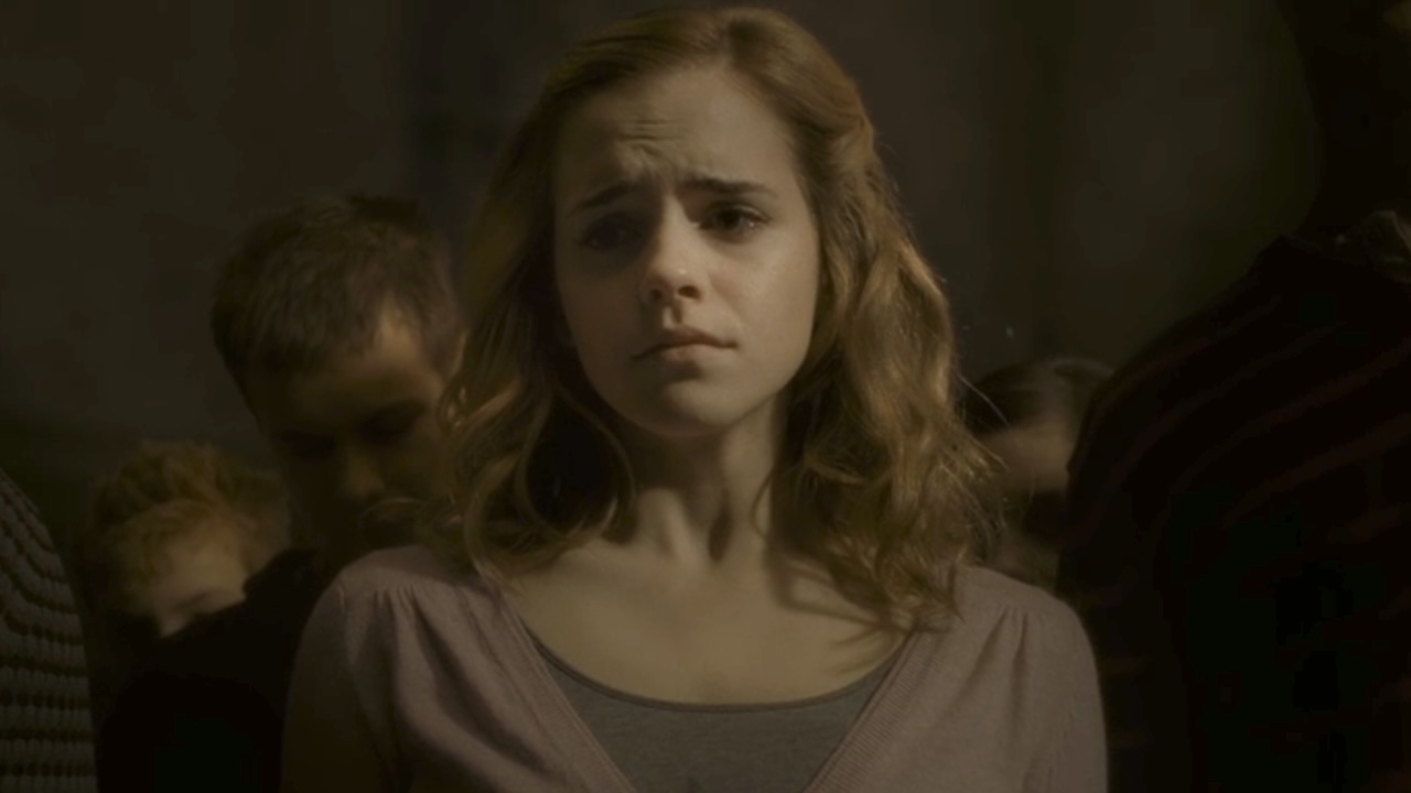 Hermione looking sad in Harry Potter and the Half-Blood Prince
