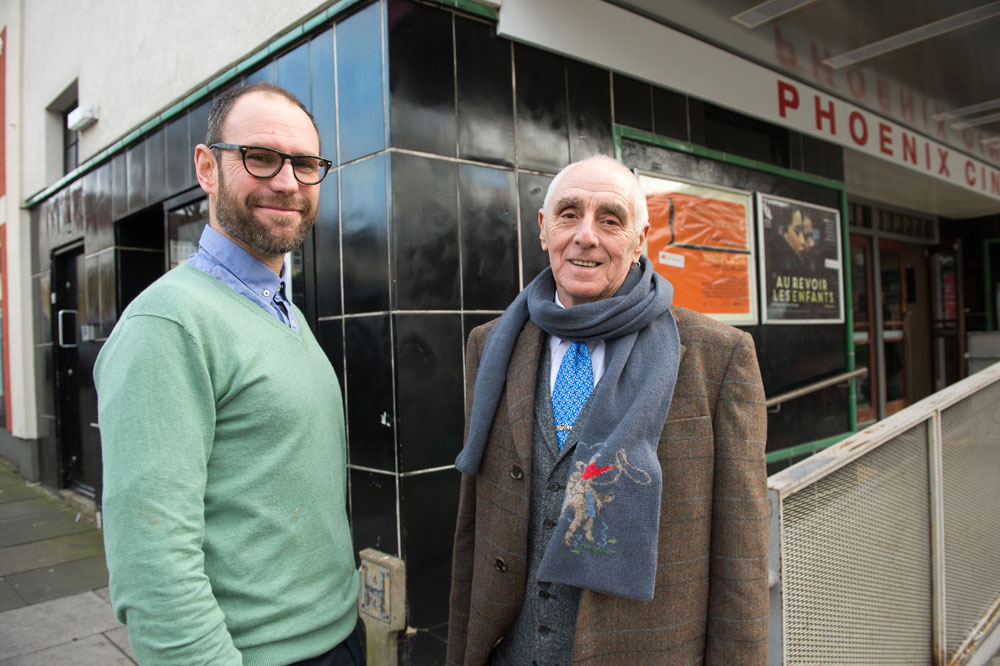 Alf Engers (right) with Simon Smythe at the Phoenix Cinema