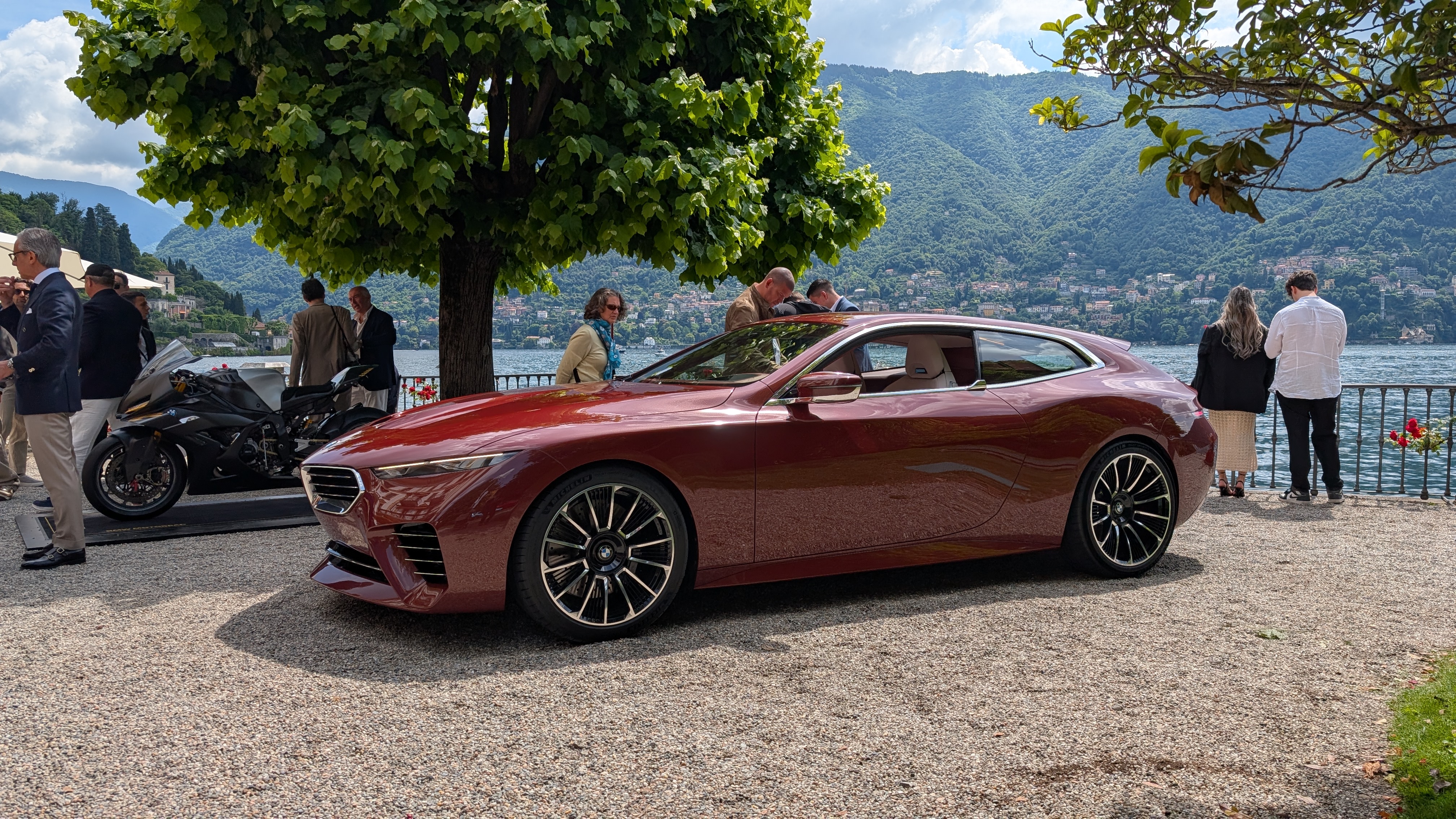 BMW Concept Speedtop on show outside Villa d'Este