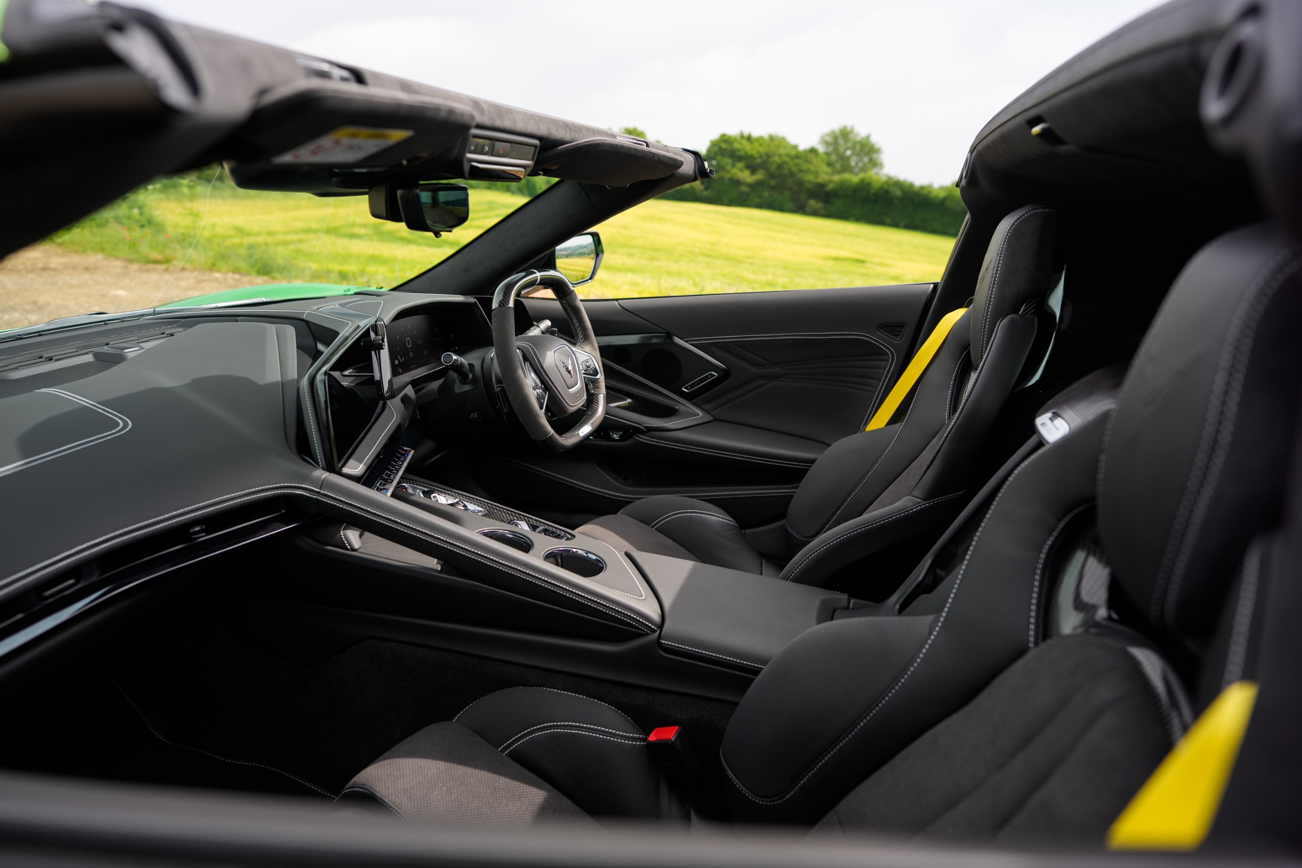 The Corvette has a removable roof
