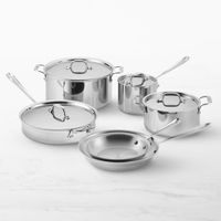 All-Clad Tri-Ply Stainless-Steel 10-Piece Cookware Set