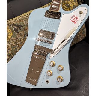 A Epiphone Inspired by Gibson Custom Shop 1963 Firebird V on display