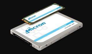 Micron 1300 SATA SSD with new Micron 2200 M.2 SSD Credit: Micron