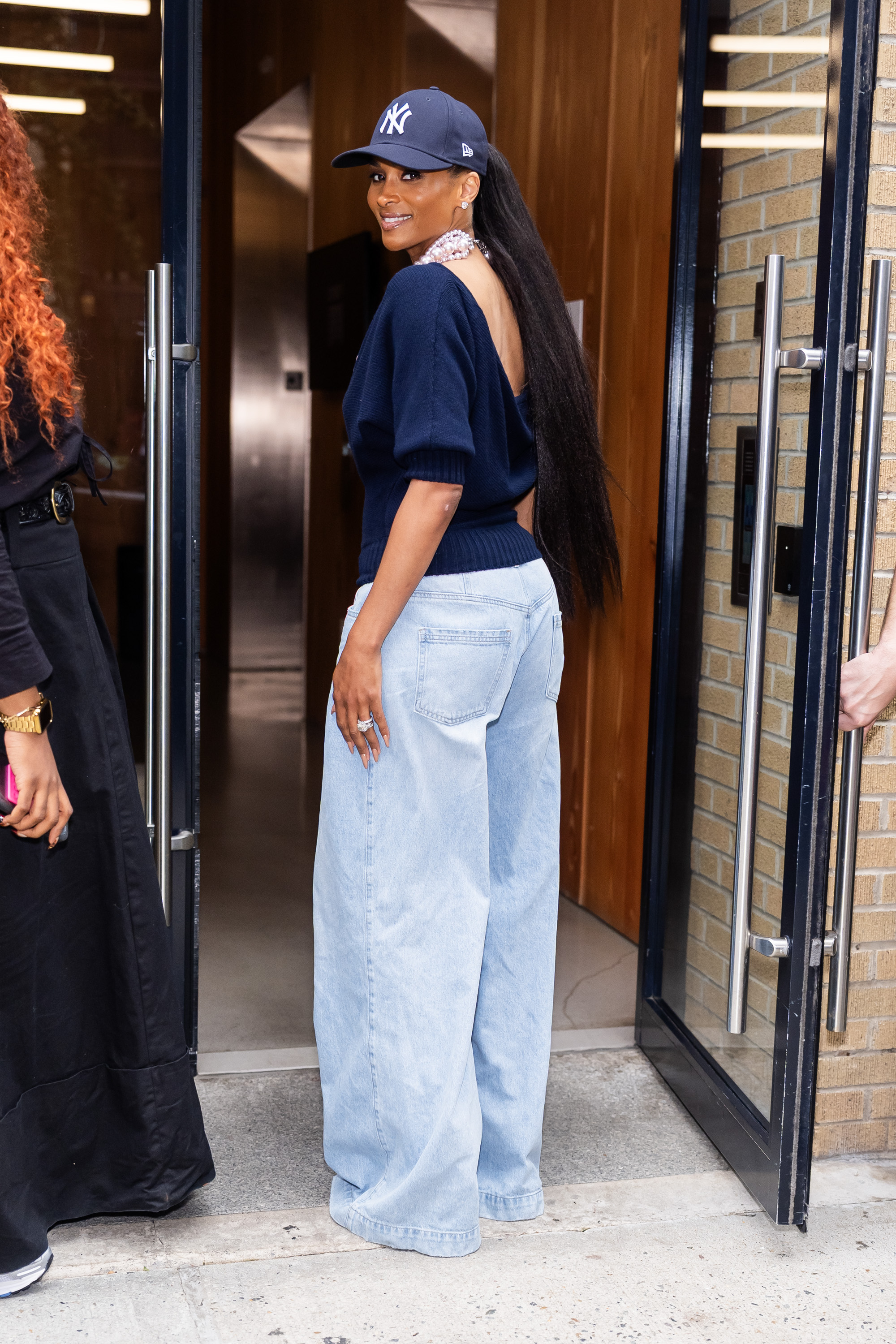 Ciara in an extra long ponytail