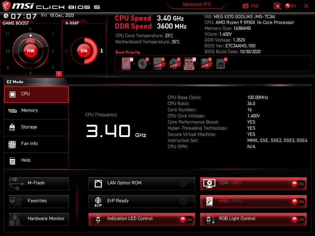 MSI X570 Godlike