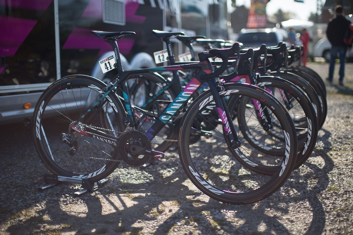 The Canyon-SRAM races bikes ready to roll