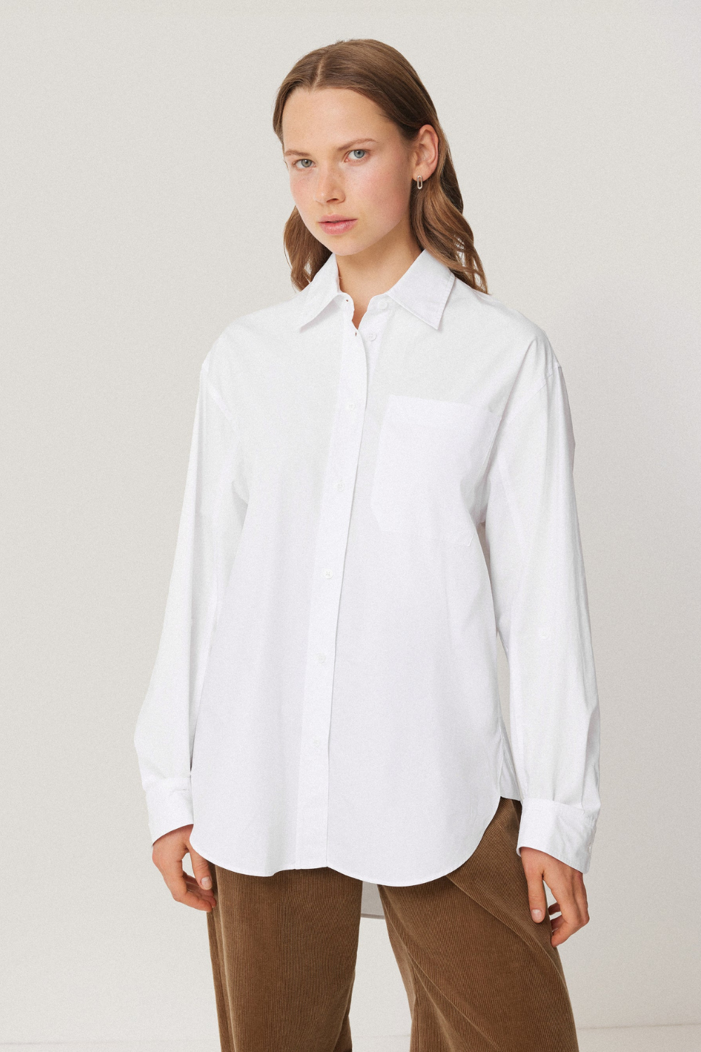Heritage Cotton Relaxed Shirt | White