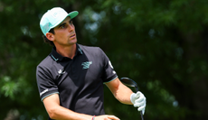 Joaquin Niemann hits a driver