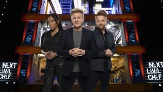 Nyesha Arrington, Gordon Ramsay and Richard Blais in Next Level Chef season 4