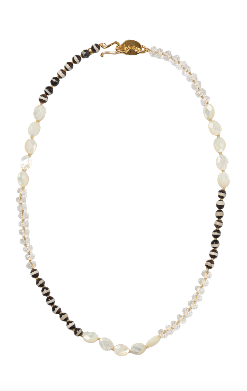 Chan Luu, Paola Gold-Plated Multi-Stone Necklace