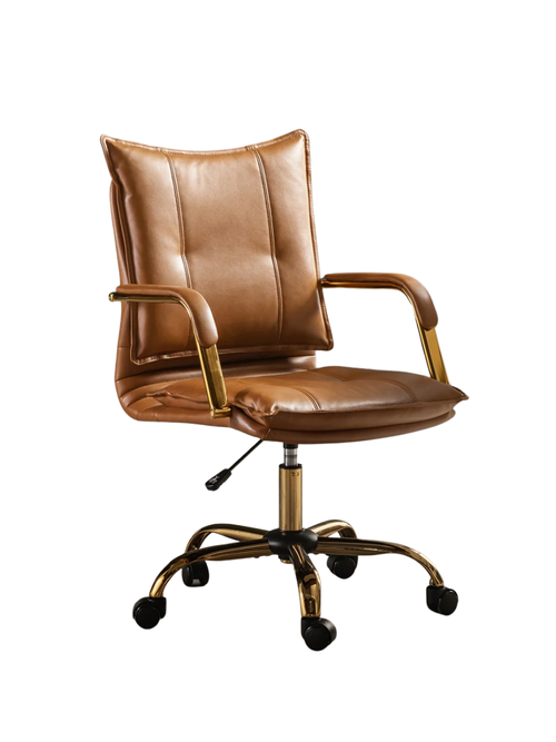 Lundgren Faux Leather Task Chair With Padded Arms & Reviews | Wayfair