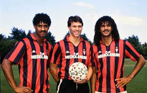 Ruud Gullit Frank Rijkaard Marco van Basten AC Milan