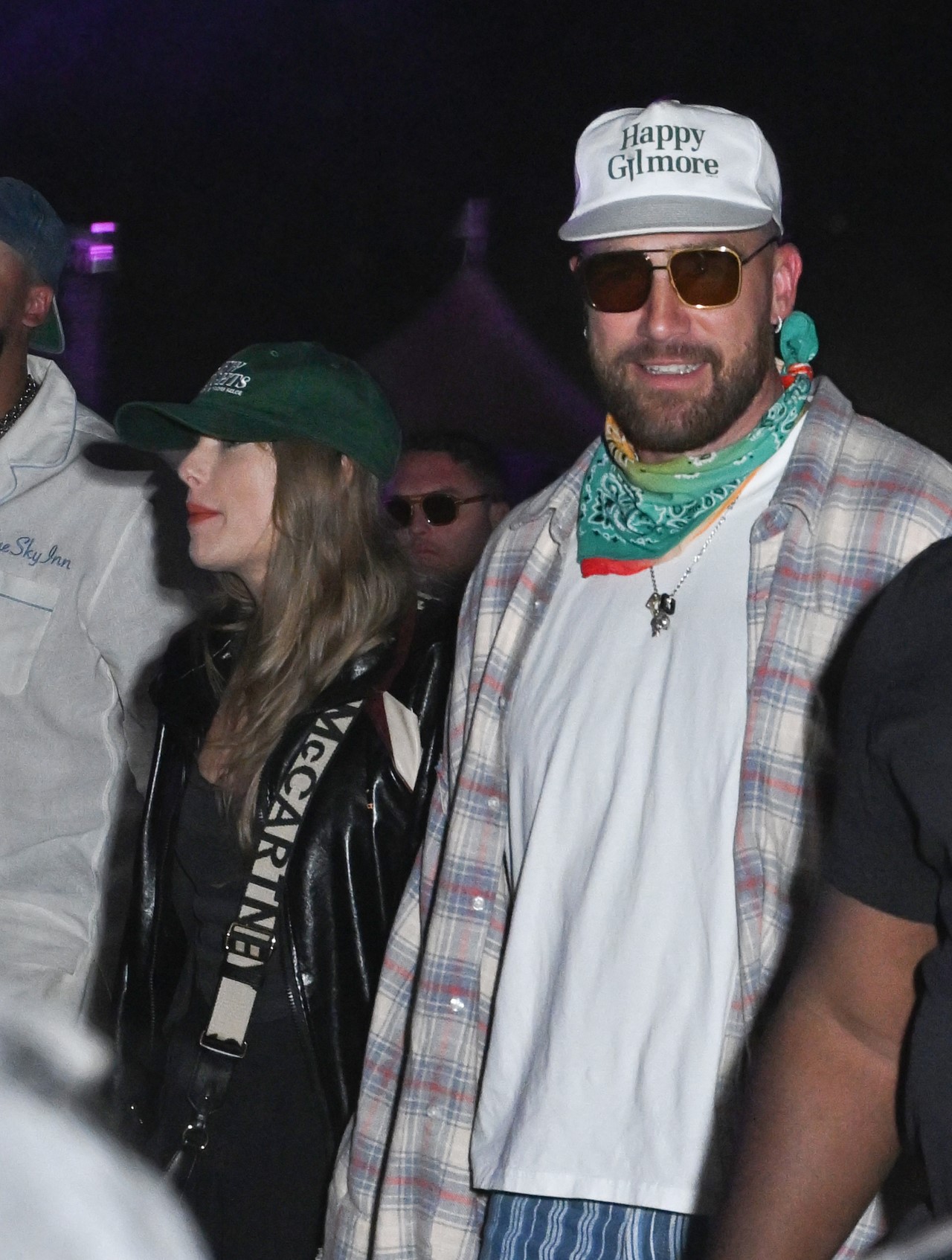 Taylor Swift and Travis Kelce at Neon Carnival held during the Coachella Music and Arts Festival on April 13, 2024 in Thermal, California.