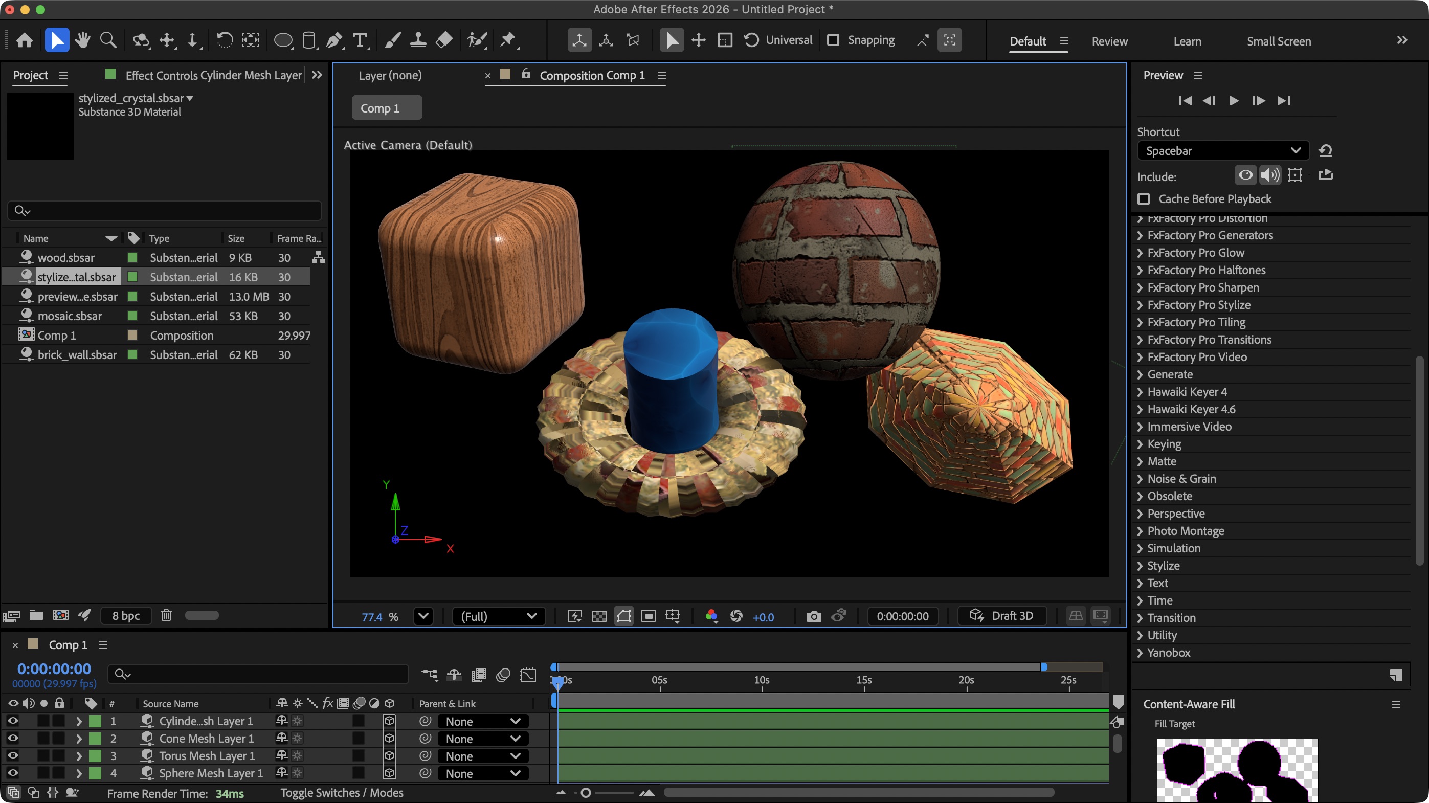 Adobe After Effects 26 during our review process testing the VFX app