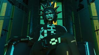 Marathon's Vandal sitting down with legs crossed