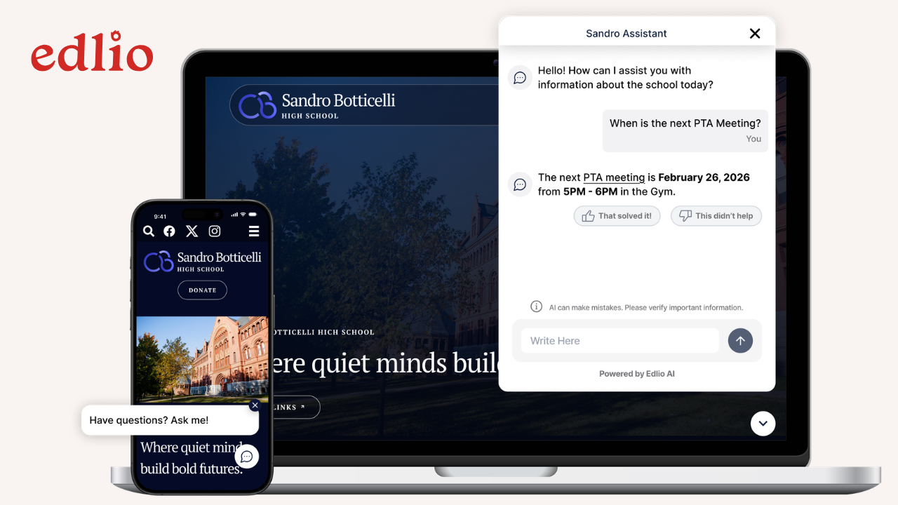 Edlio chatbot