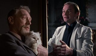 Max Von Sydow and Klaus Maria Brandauer side by side, in Never Say Never Again