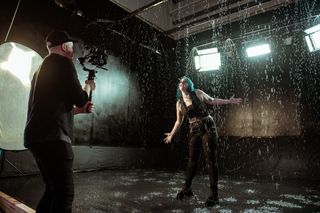 Behind the scenes filming music video for Priestess: see u n tea