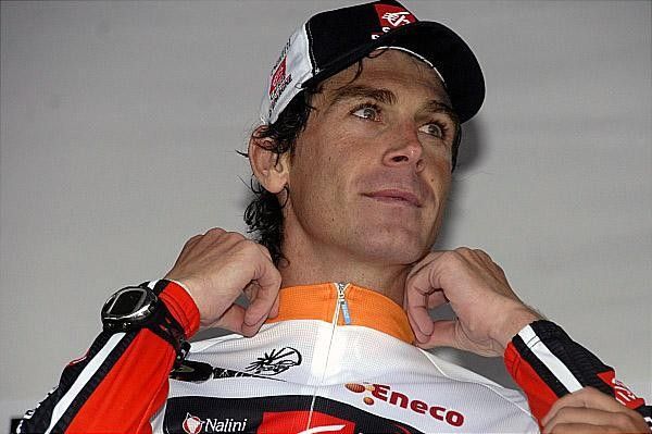 Gutierrez looks ahead to another day in the leader's jersey.