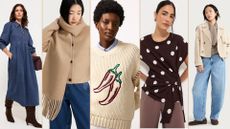 5 women in supermarket fashion