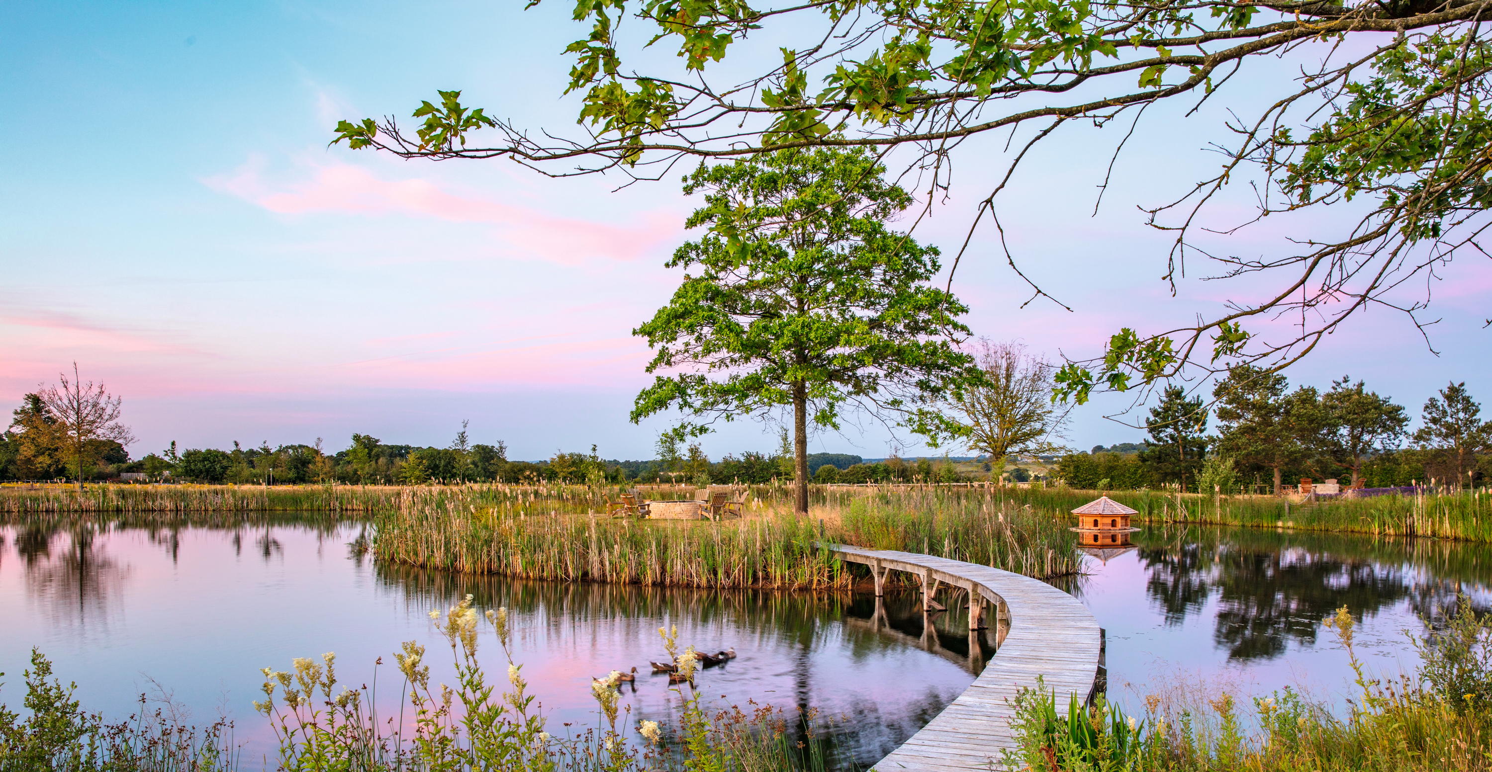 David Beckham's garden in the Cotswolds 