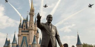 Statue Of Walt Disney At Disney World.