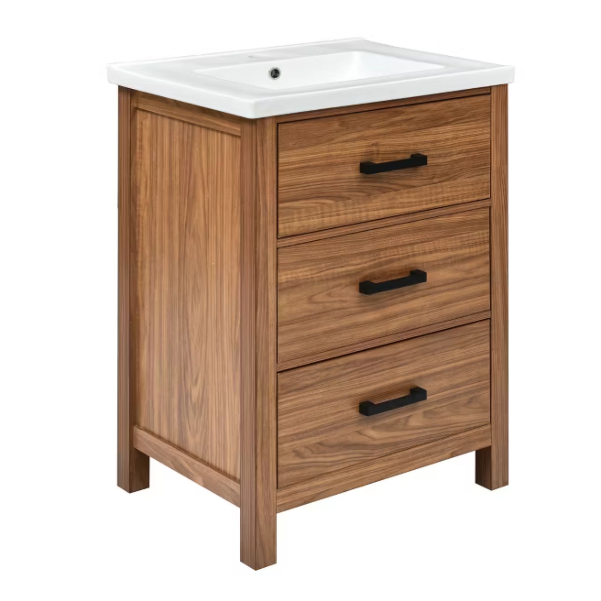 Wooden bathroom vanity