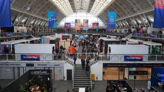 The Podcast Show 2025 hall view