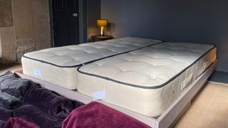 Naturalmat The Superb Mattress side by side in a bedroom