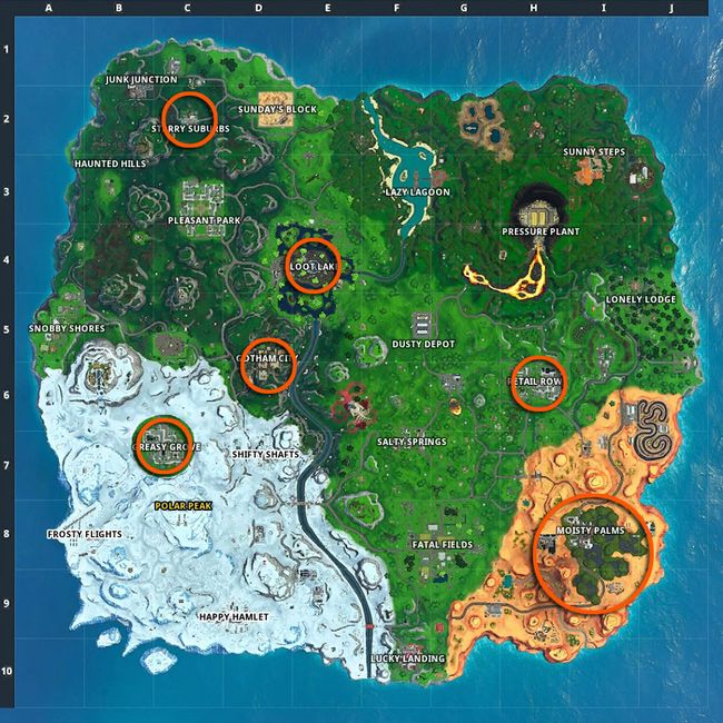 Fortnite Rift Zone locations What are Rift Zones and where do you find