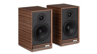 Ruark Audio Sabre-R speakers in walnut