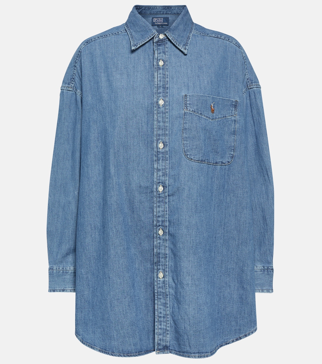 Oversized Denim Shirt in Blue - Polo Ralph Lauren
