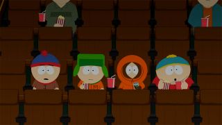 South Park kids in movie theater