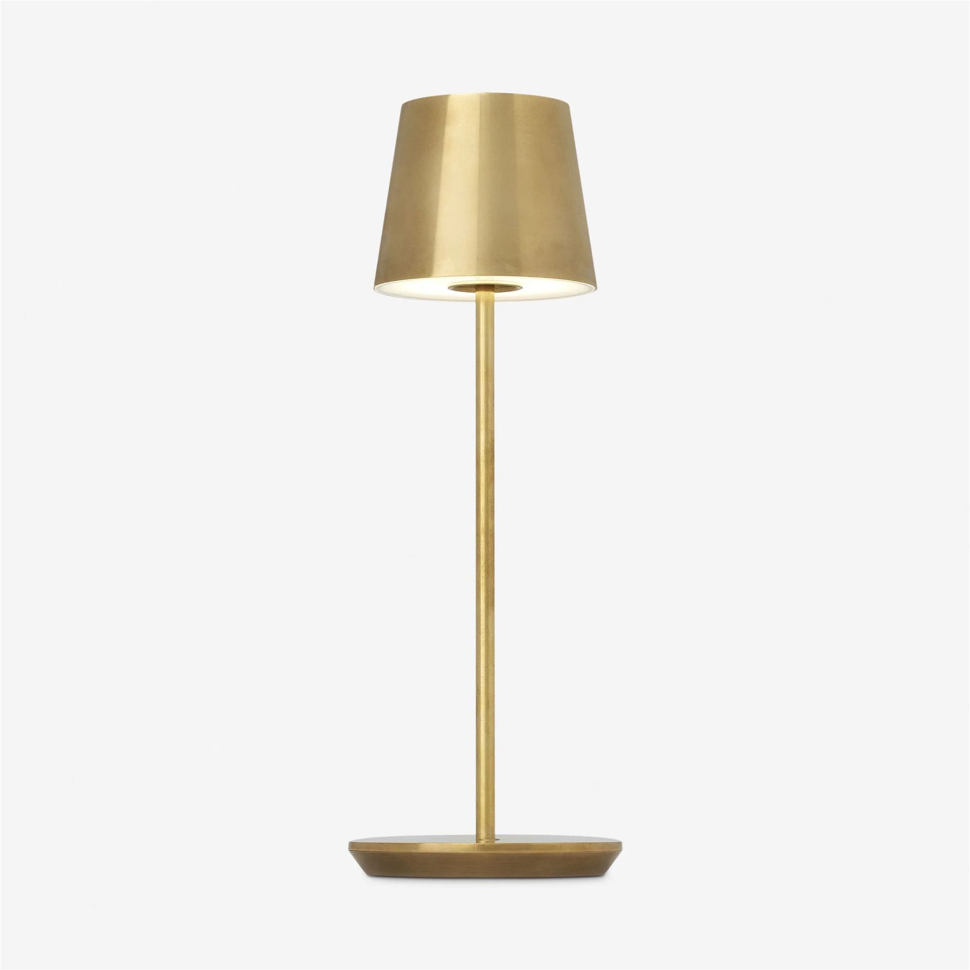 Carla Cordless table lamp in Brass, Lulu & Georgia