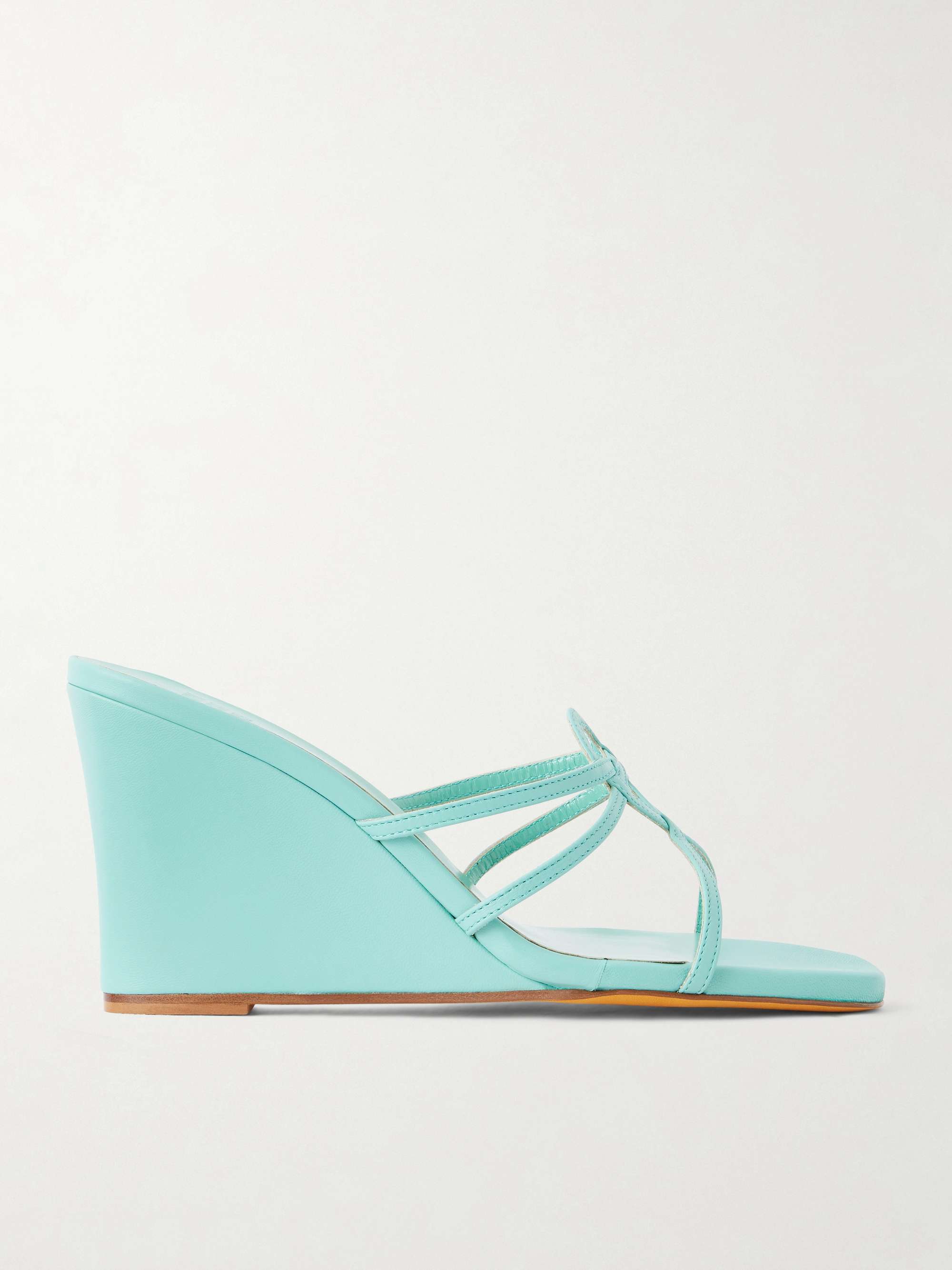 70 Opera Leather Wedge Sandals