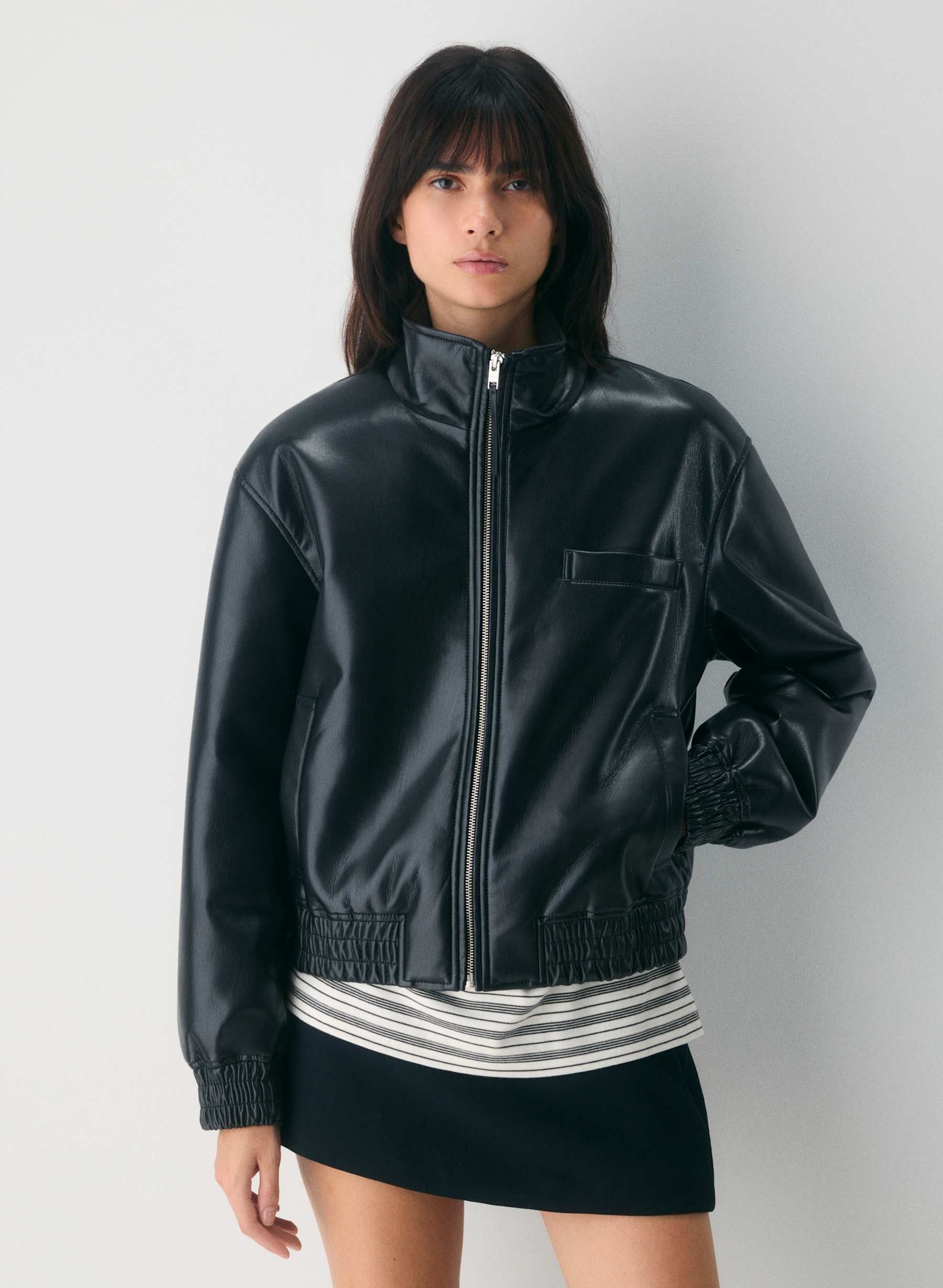 Aritzia, Wilfred Josephine Bomber - UnReal Leather