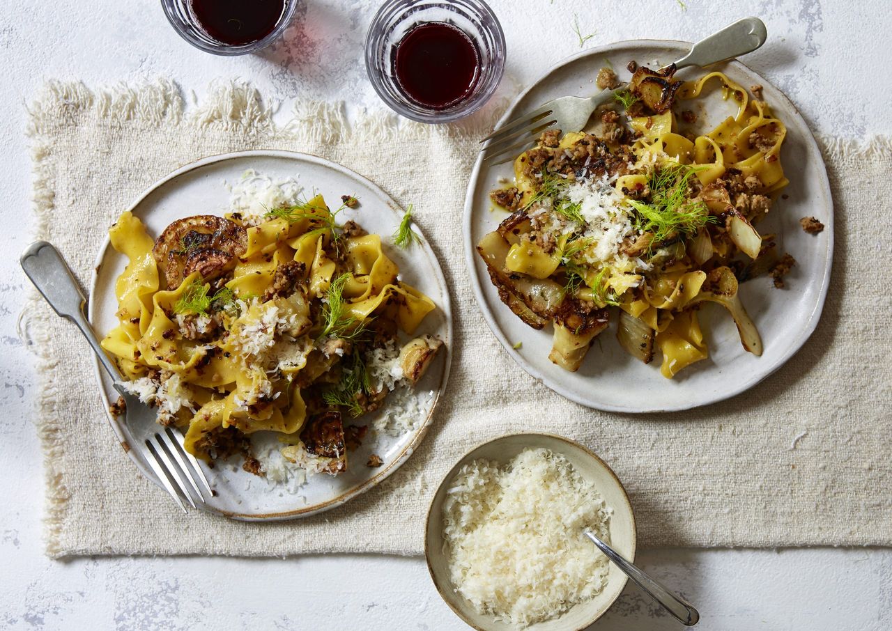 sausage pappardelle